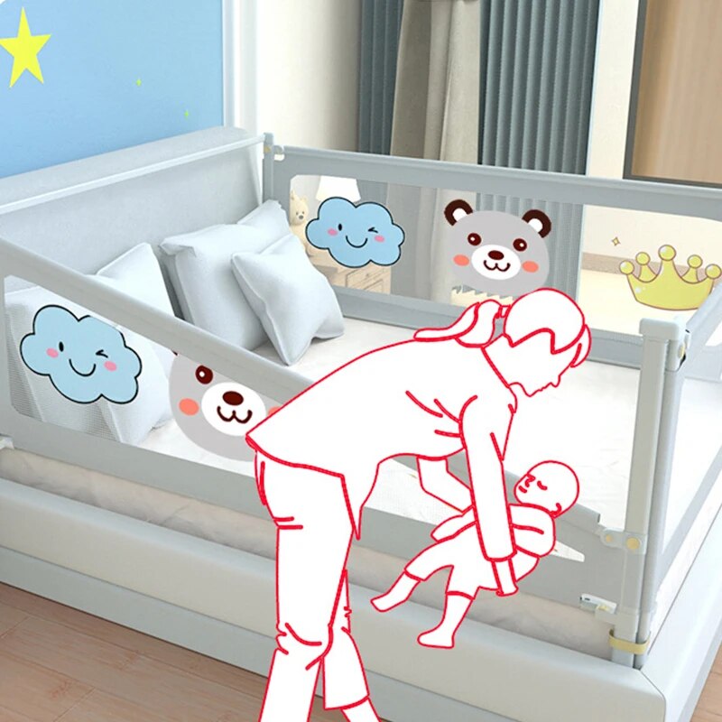 IMBABY Baby Bed Guardrail Liftable Child Bed