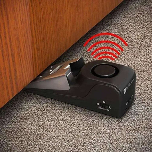 Allarme arresto porta - Sistema di sicurezza wireless per i viaggi domestici Avviso cuneo di sicurezza portatile per la sicurezza