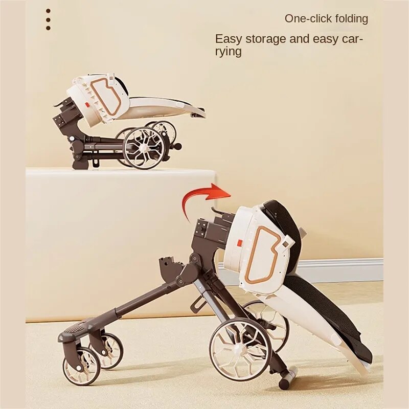 Stroller Can Be Seated and Lying Down