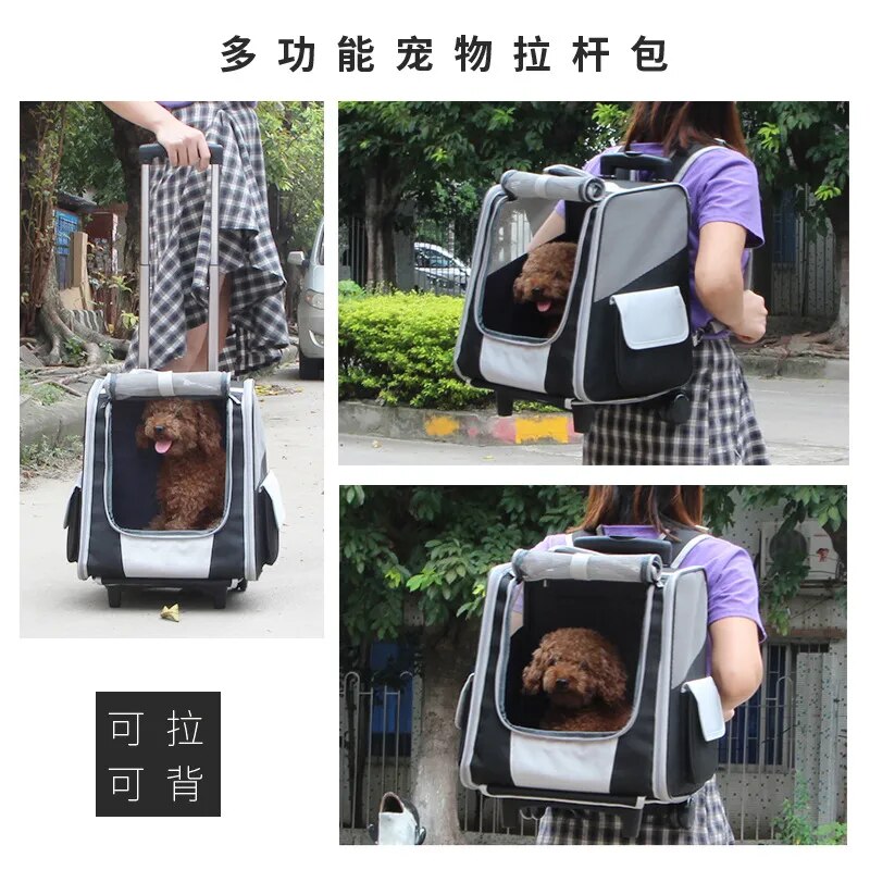 Pet Bag Trolley Bag Dog Backpack Going Out