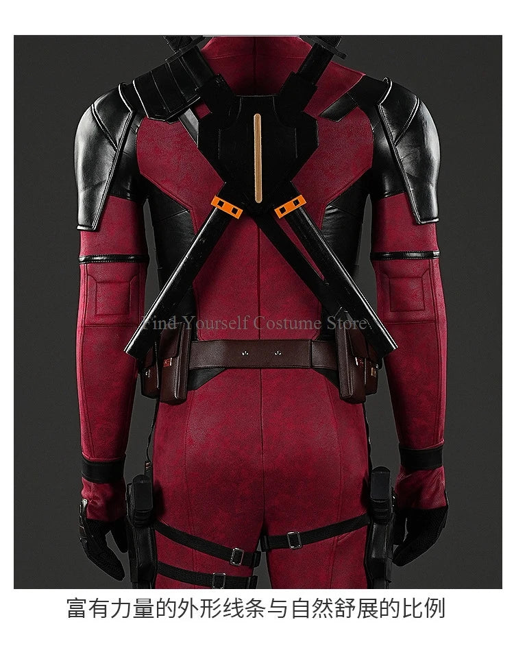 Cosplay maschera Deadpooling 3 con occhiali magnetici Wade Winston Wilson tuta cintura costume cosplay