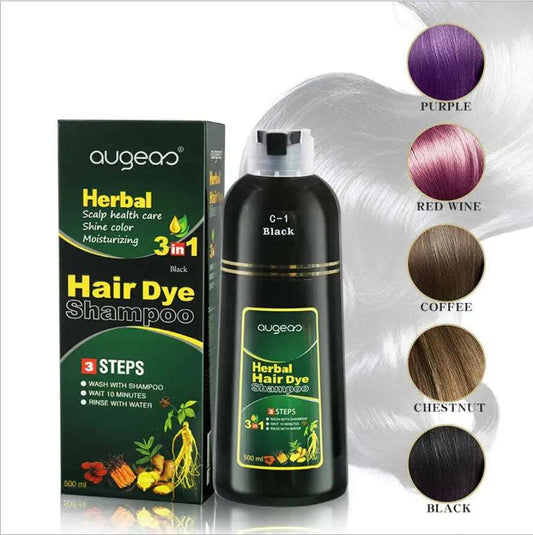 A base di erbe 30/500ml Pianta Naturale Condizionata Tinture Per Capelli Shampoo Nero Tintura Veloce Bianco Grigio Depilazione Tintura Colorazione Capelli Neri - Image #1