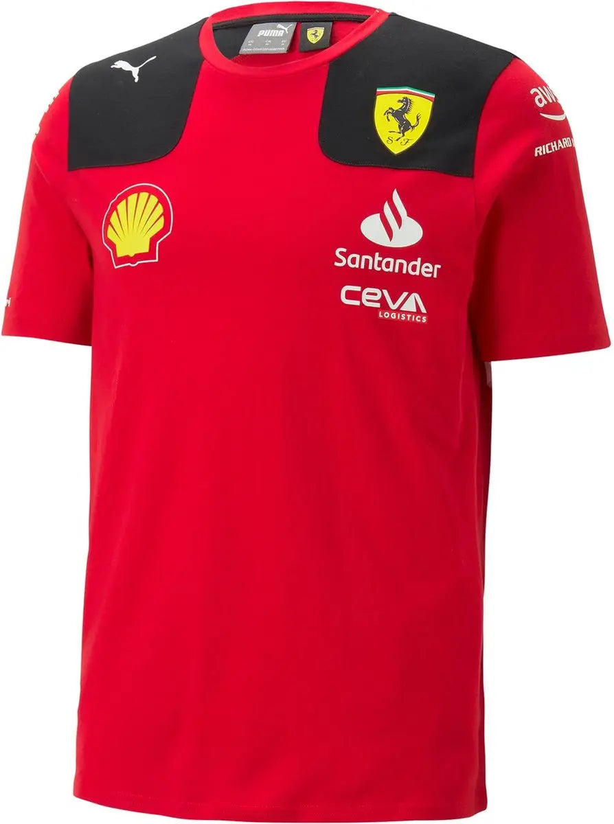 Ferrari SF Mens Leclerc Tee Red - Image #1