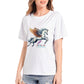 T-shirt da donna per adulti in cotone premium