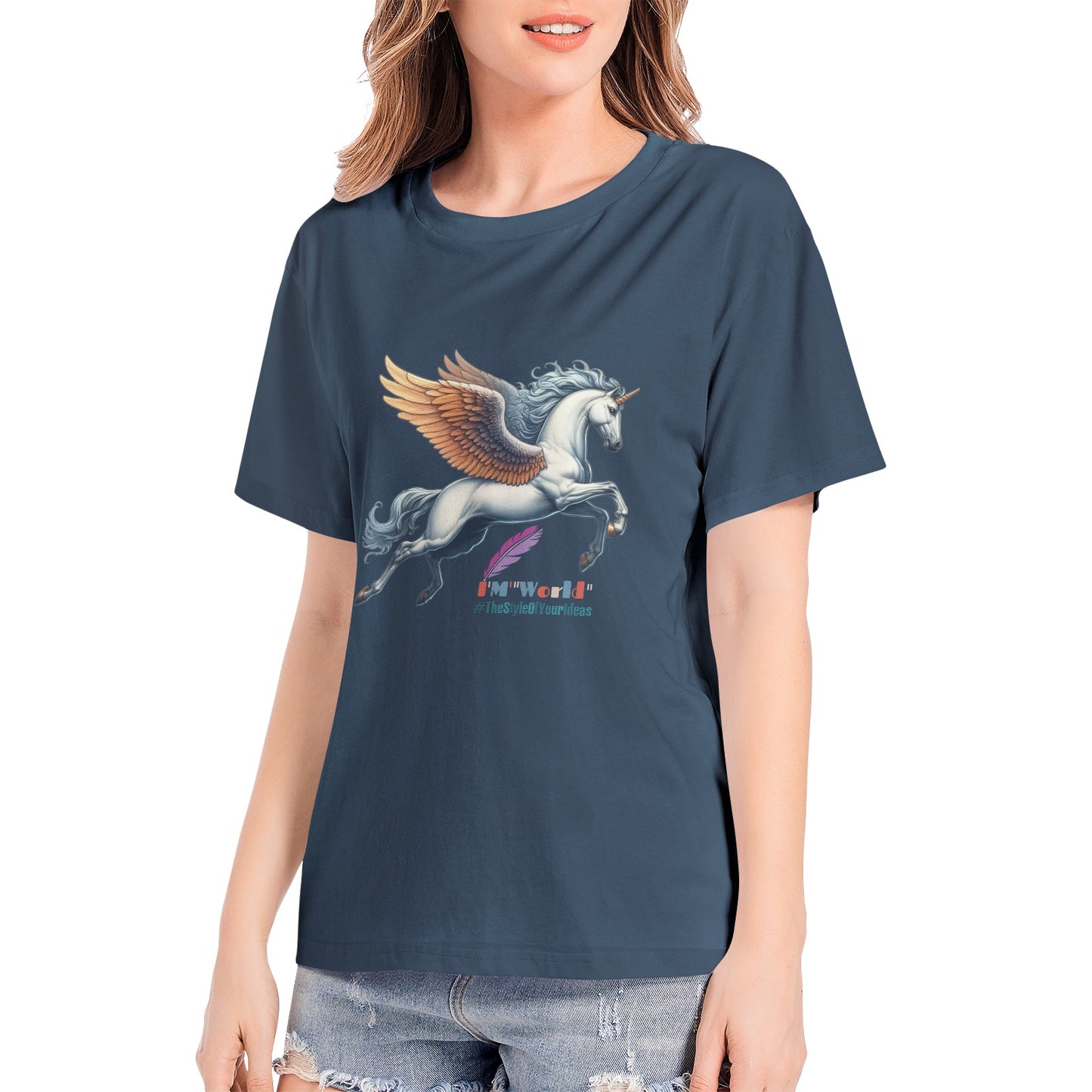 T-shirt da donna per adulti in cotone premium