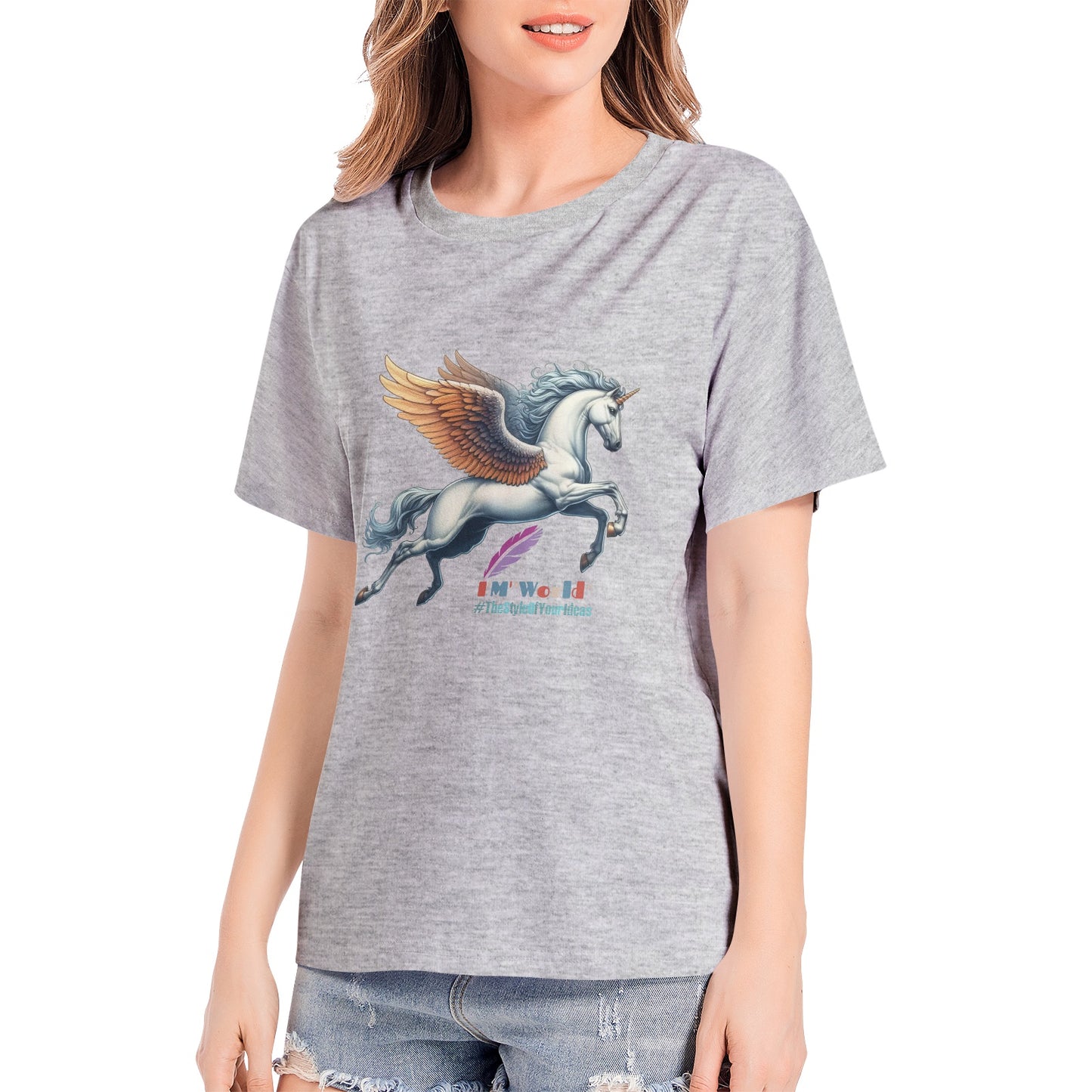 T-shirt da donna per adulti in cotone premium