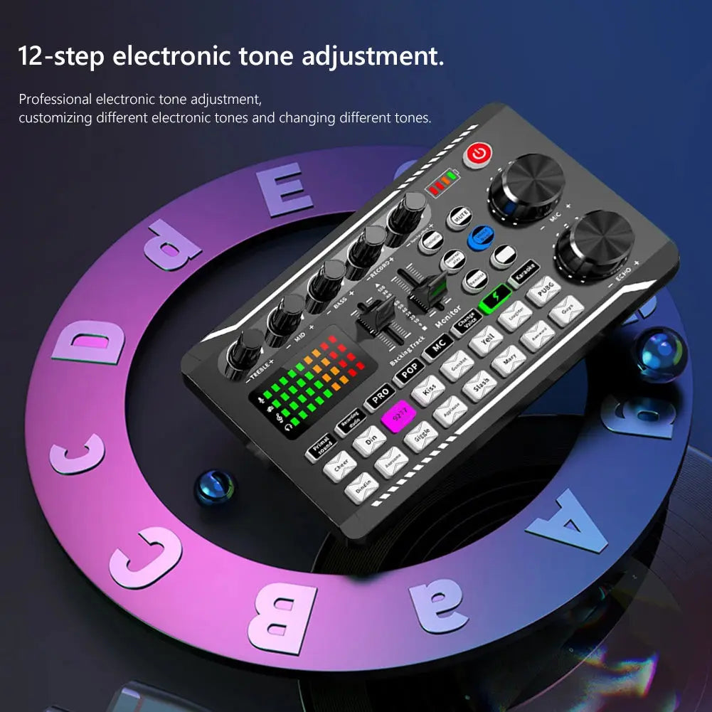 Scheda audio da studio professionale compatibile con Bluetooth per telefono PC Console di missaggio audio Amplificatore Mixer di musica dal vivo - Image #14