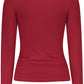 Tricou GUESS JEANS cu mânecă lungă pentru femei, roșu-1