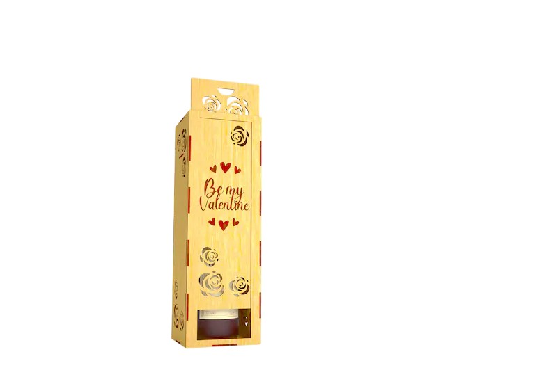 Vino Box Verticale  in Legno di Tiglio – Serie Eclissi