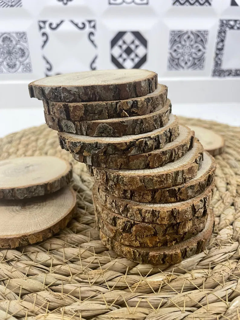 Segnaposto e sottobicchieri in Legno -Supporto -Serie Wedding Art