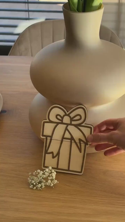 Portasoldi Elegante in Legno – La Scatola Regalo per Momenti Speciali