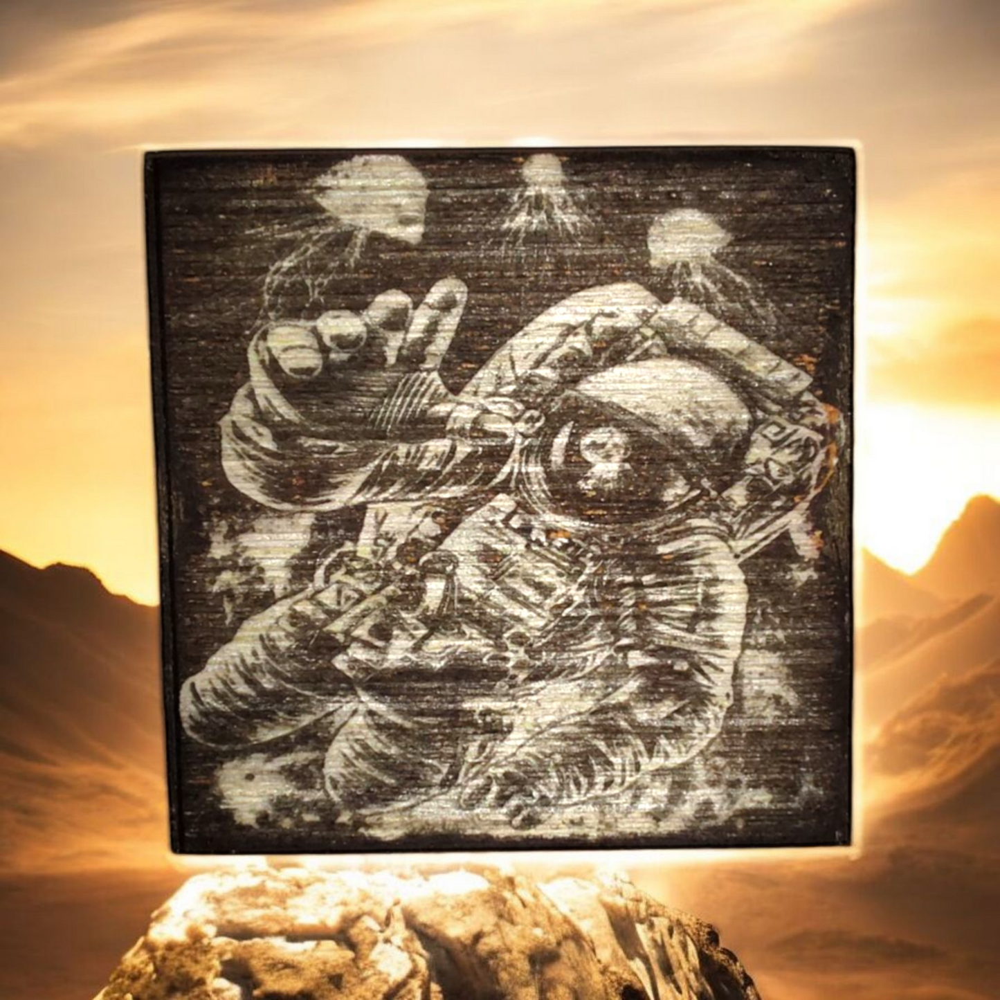 Calamite Artigianali in Legno con Incisioni Fantasy/Dark (Scegli la Tua Preferita)