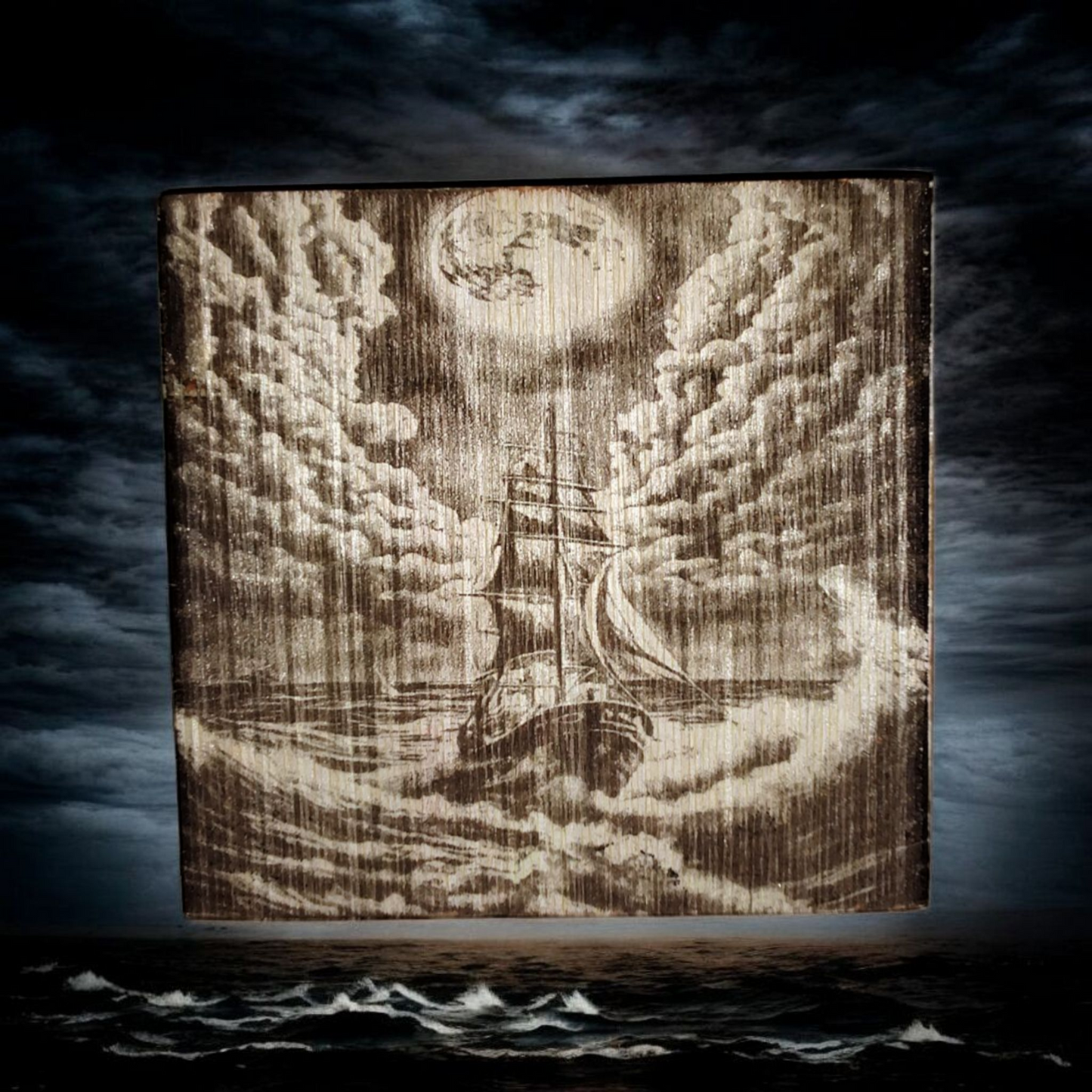 Calamite Artigianali in Legno con Incisioni Fantasy/Dark (Scegli la Tua Preferita)