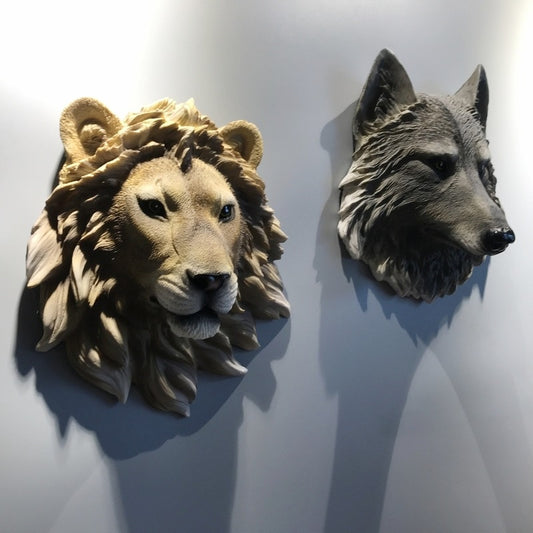 Animal Head Wall Decoration Statues Room - InterMedia World