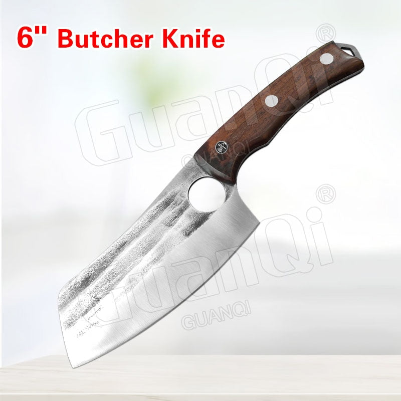 Fish Filleting Knife Stainless Steel Boning Knife Handmade Fishing Knife Kitchen Meat Cleaver Camping Cutter Chef Knives 