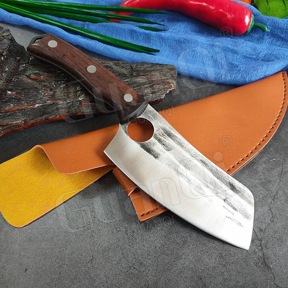 Fish Filleting Knife Stainless Steel Boning Knife Handmade Fishing Knife Kitchen Meat Cleaver Camping Cutter Chef Knives 