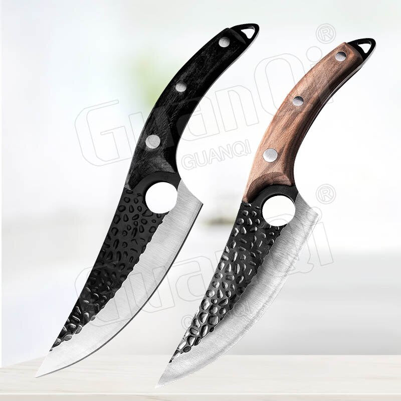 Fish Filleting Knife Stainless Steel Boning Knife Handmade Fishing Knife Kitchen Meat Cleaver Camping Cutter Chef Knives 