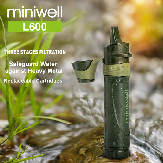 miniwell L600 outdoor survival camping equipment portable outdoor straw water filter - InterMedia World