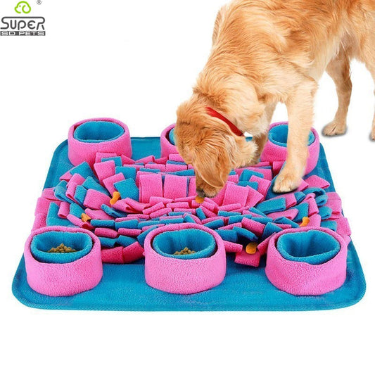 Dog Puzzle Interactive Pet Food Dispenser ToySPECIFICATIONSType: DogsToys Type: Interactive ToysSupport Dropshipping: YESSet Type: NOOrigin: Mainland ChinaMaterial: FleeceIs Smart Device: NO0InterMedia WorldI'M'"WorldDog Puzzle Interactive Pet Food Dispenser Toy