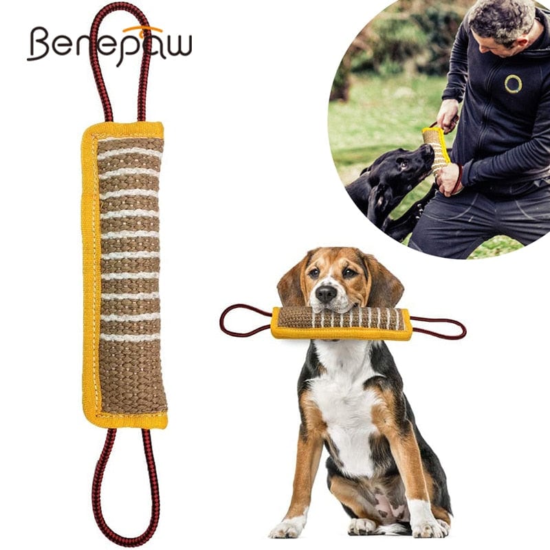 Benepaw Durable Dog Tug Toy 2 Strong Handles Interactive Pet Benepaw Durable Dog Tug Toy 2 Strong Handles Interactive Pet 