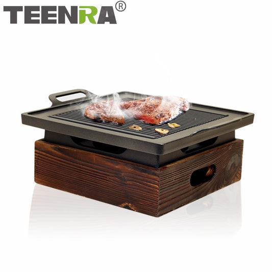 TEENRA Portable BBQ Grill Korean Japanese Barbecue Grill