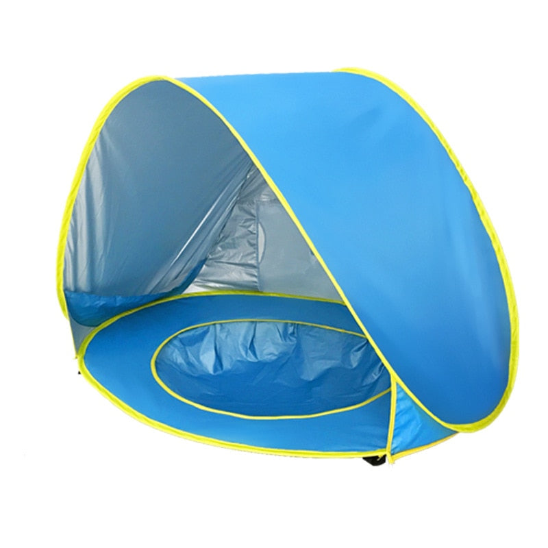 Baby Beach Tent PortableSPECIFICATIONSType: TentRecommend Age: 25-36m,4-6y,7-12y,12+yOrigin: Mainland ChinaMaterial: PolyesterFeatures: Kids Baby Games Beach TentCertification: CEtendeInterMedia WorldI'M'"WorldBaby Beach Tent Portable