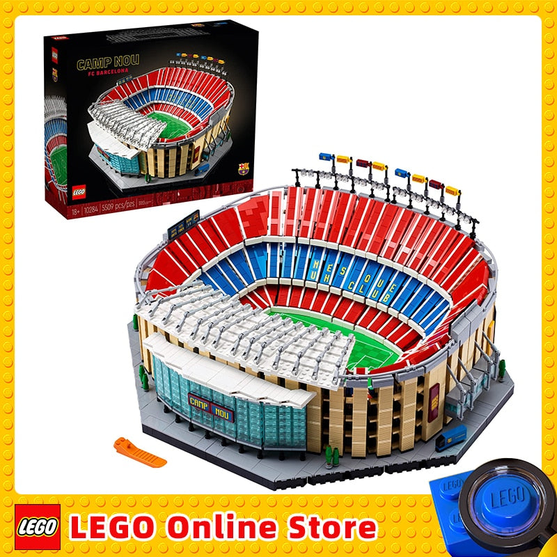 LEGO &amp; Camp NOU – FC Barcelona 10284SPECIFICATIONSWarning: 18+Recommend Age: 12+y,18+,14+yPlastic Type: ABSOrigin: Mainland ChinaModel Number: 10284Material: PlasticBrand Name: LEGOmattoncino LegoIntermedia WorldI'M'"WorldLEGO &amp; Camp NOU – FC Barcelona 10284