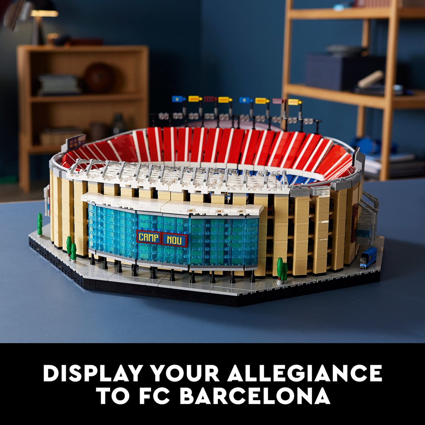 LEGO &amp; Camp NOU – FC Barcelona 10284SPECIFICATIONSWarning: 18+Recommend Age: 12+y,18+,14+yPlastic Type: ABSOrigin: Mainland ChinaModel Number: 10284Material: PlasticBrand Name: LEGOmattoncino LegoIntermedia WorldI'M'"WorldLEGO &amp; Camp NOU – FC Barcelona 10284