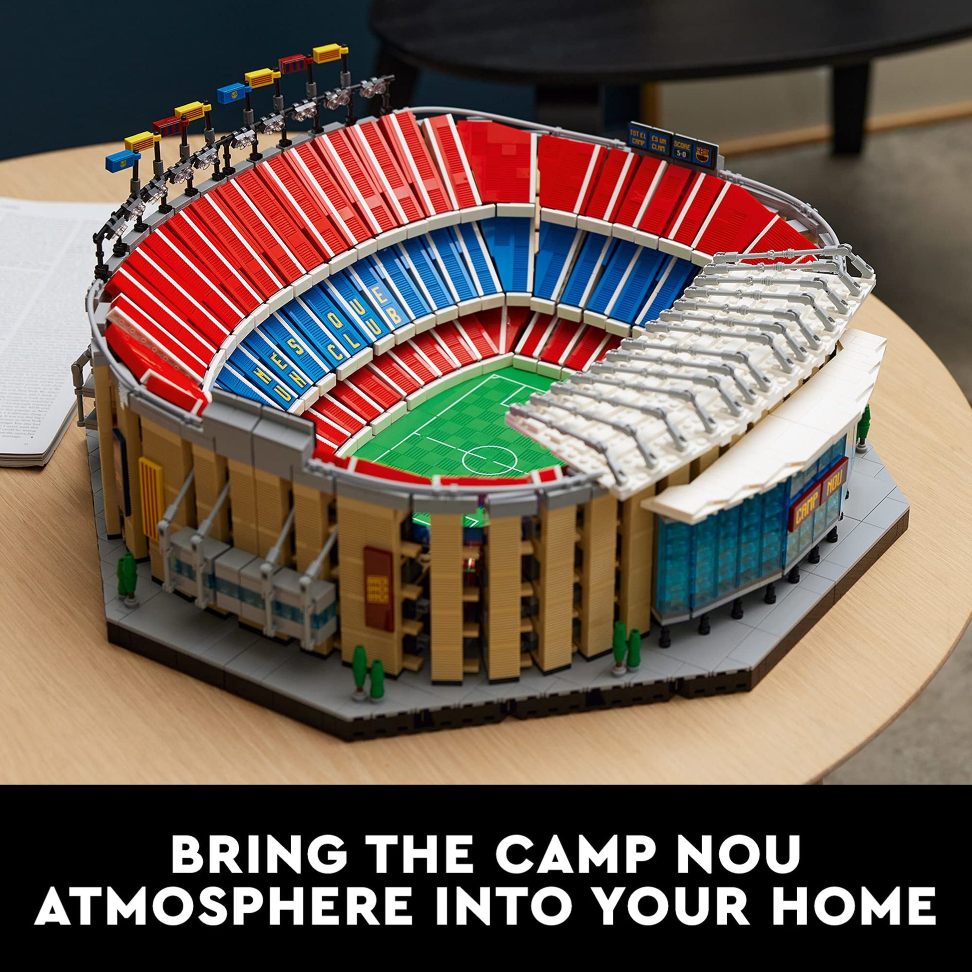 LEGO &amp; Camp NOU – FC Barcelona 10284SPECIFICATIONSWarning: 18+Recommend Age: 12+y,18+,14+yPlastic Type: ABSOrigin: Mainland ChinaModel Number: 10284Material: PlasticBrand Name: LEGOmattoncino LegoIntermedia WorldI'M'"WorldLEGO &amp; Camp NOU – FC Barcelona 10284