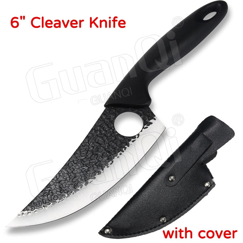 Fish Filleting Knife Stainless Steel Boning Knife Handmade Fishing Knife Kitchen Meat Cleaver Camping Cutter Chef Knives 